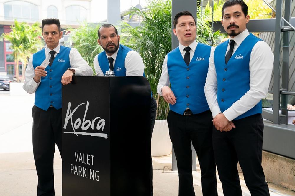 اوگینو دربز، آمائوری نولاسکو و کارلوس سانتوس در فیلم «پیشخدمت پارکینگ»(The Valet)